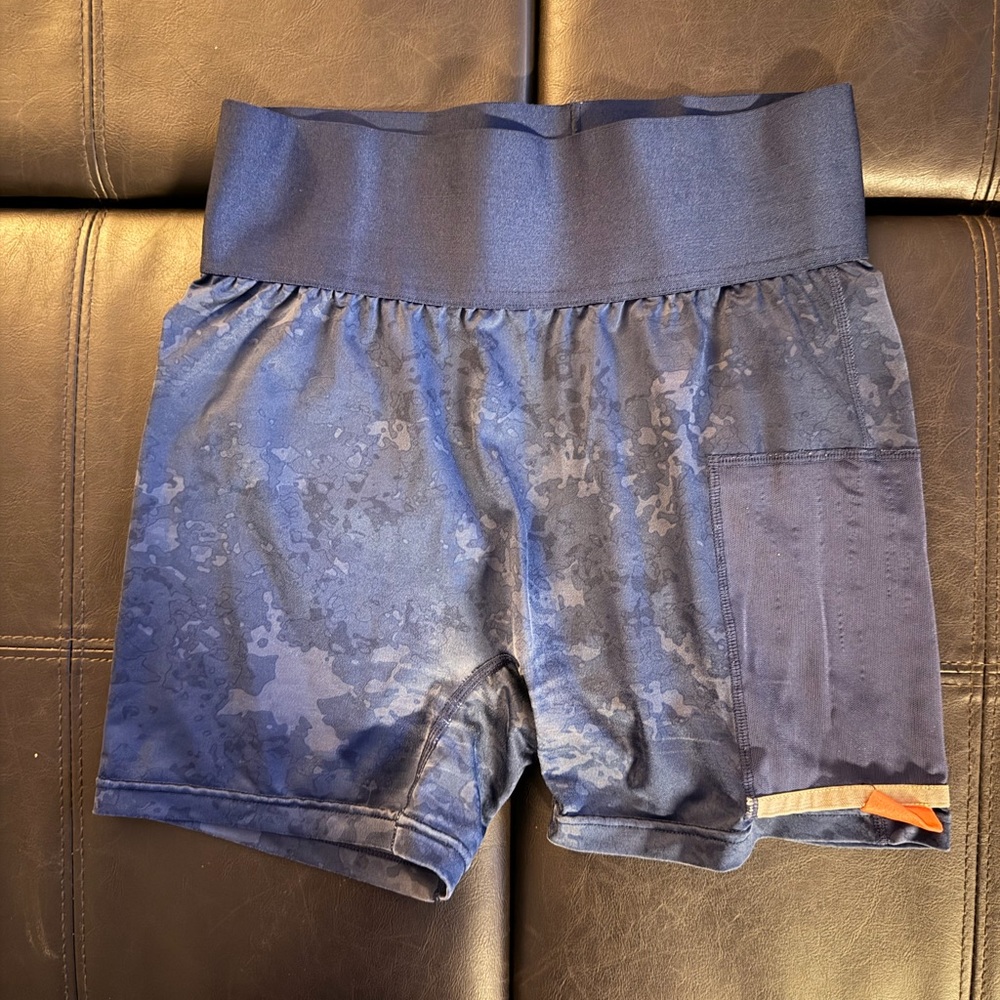 Nike blue Camouflage Athletic Shorts